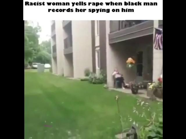 Racist women screaming rape for no reason