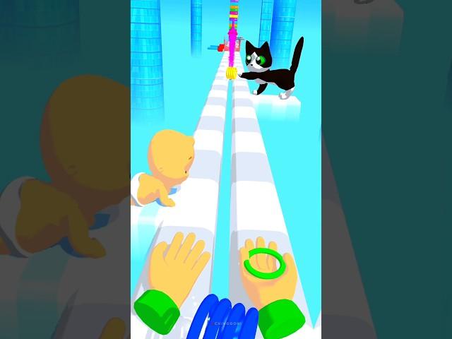 Baby Vs Black Cat Baby Spring Run 3D How Many Years Lv1  #youtubeshorts #games #shorts