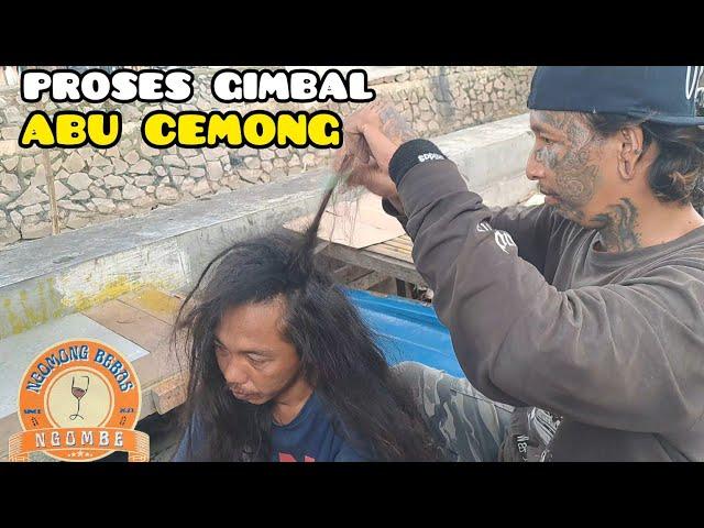 ABU CEMONG GIMBAL RAMBUT,ADA KAOS NGOMBE NIH WARGA..⁉️