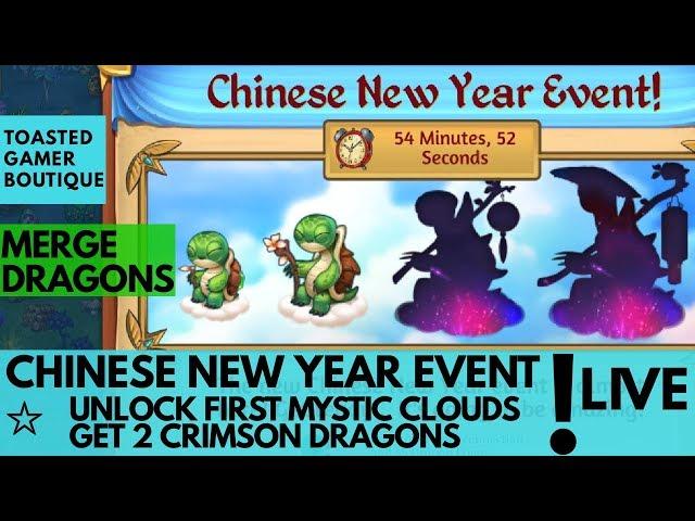 Merge Dragons Chinese New Year Event  Tips Guide • Get 2 Dragons • Unlock Early Mystic Clouds