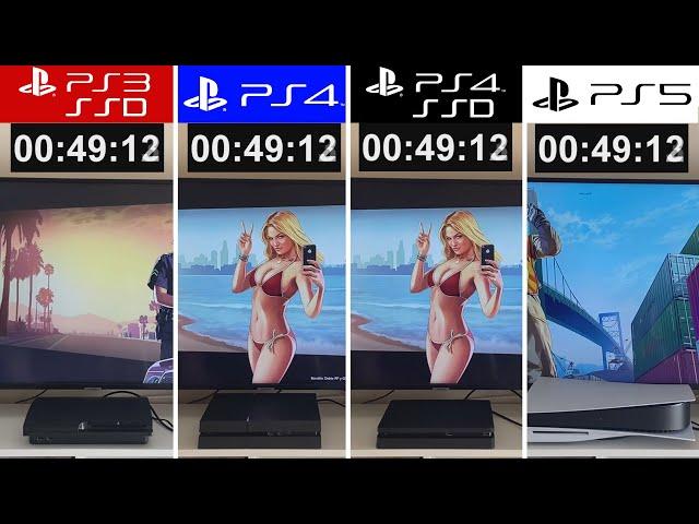 PS3 SSD VS PS4 FAT HDD VS PS4 SLIM SSD VS PS5 | GTA 5