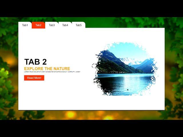 Pure CSS Animated Tabs Tutorial ( No Javascript )