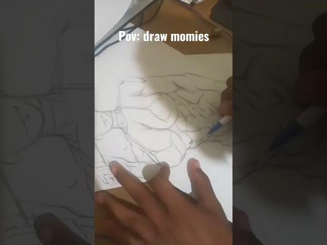 how to draw woman/momies. #shorts #shortvideo