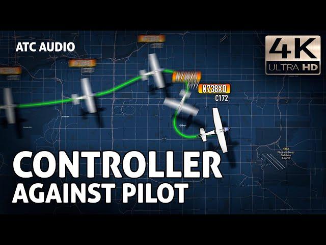 'You've proven yourself a risk to aviation safety, I'm gonna make you land here". Real ATC Audio