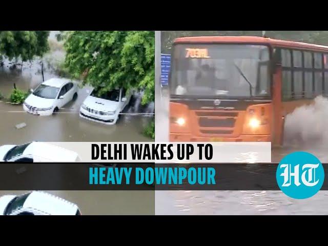 Watch: Incessant rain lashes Delhi and NCR; severe waterlogging in several areas