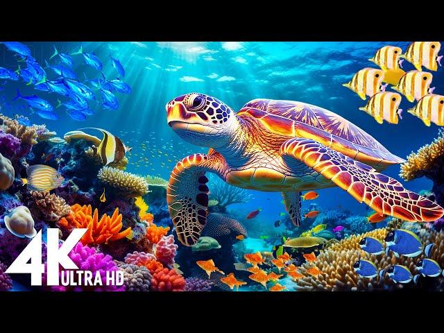 [NEW] 11HR Stunning 4K Underwater footage -Rare & Colorful Sea Life Video - Relaxing Sleep Music #15