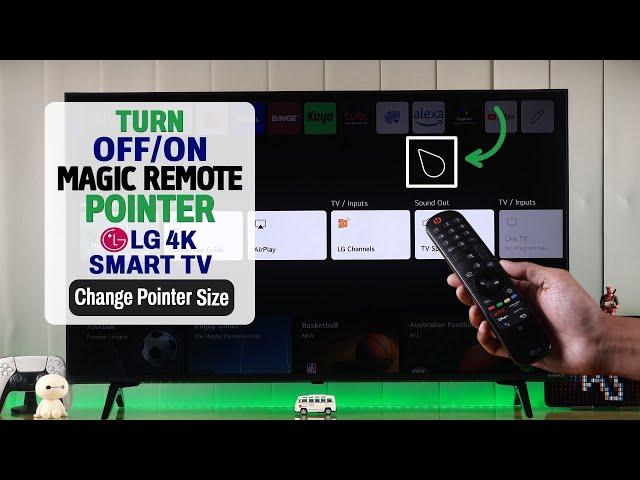 LG TV Magic Remote: How to Turn Pointer/Mouse Cursor Off! [Disable on webOS]