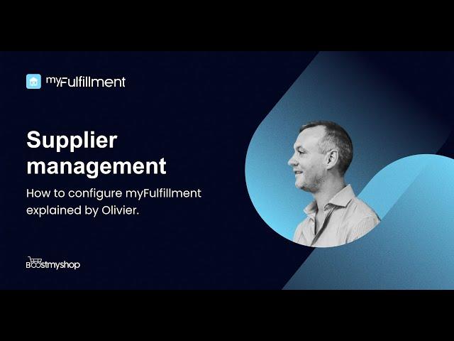 myFulfillment - Supplier management