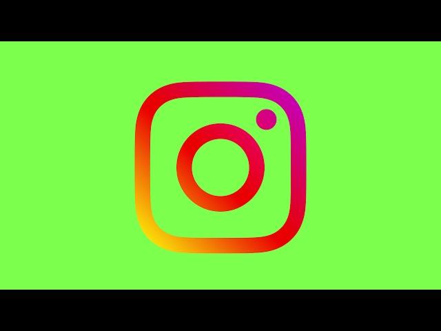 Instagram Logo - Icon Animated | Green Screen | Free Download | 4K 60 FPS !