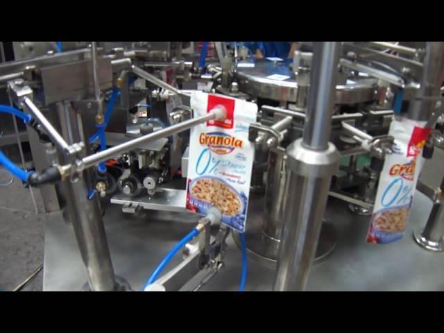 Automatic doypack machine for granuel grain filling seal packaging line máquina doypack