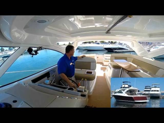 Twin engine boat docking  Instruction  Tiara 31 Coronet