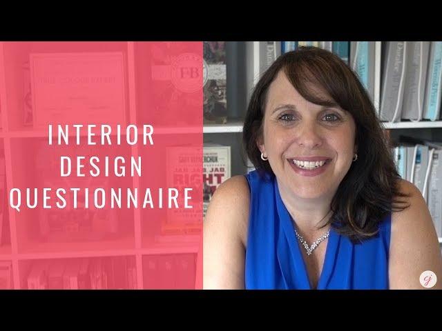 Interior Design Questionnaire for Clients (Get the answers you need from clients)