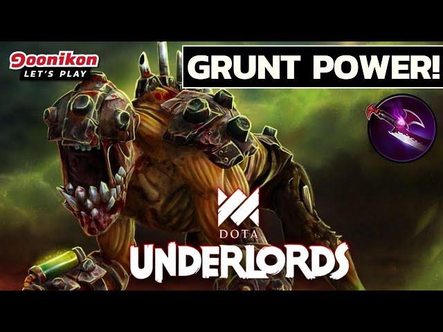  Let`s play Dota Underlords Top Meta Build Grunt!