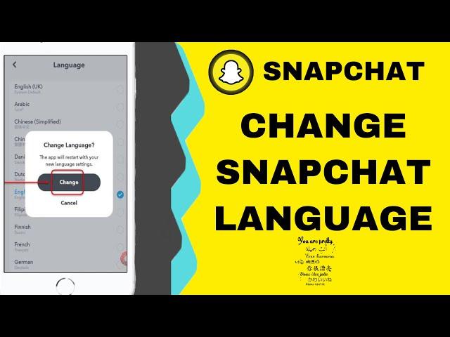 How To Change Language On Snapchat 2021