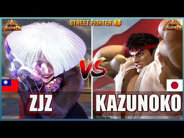 Street Fighter 6  ZJZ  (A.K.I.)  Vs  Kazunoko (RYU) Best Top Ranked MatchSF6 FightingGameWorldX