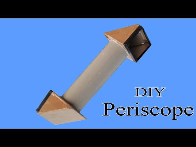 How to make simple periscope from cardboard and pvc pipe | DM