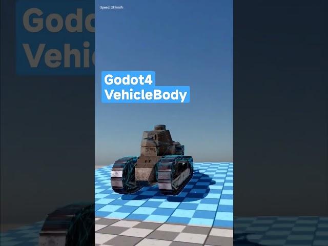 #godot4 #godotengine VehicleBody Tank