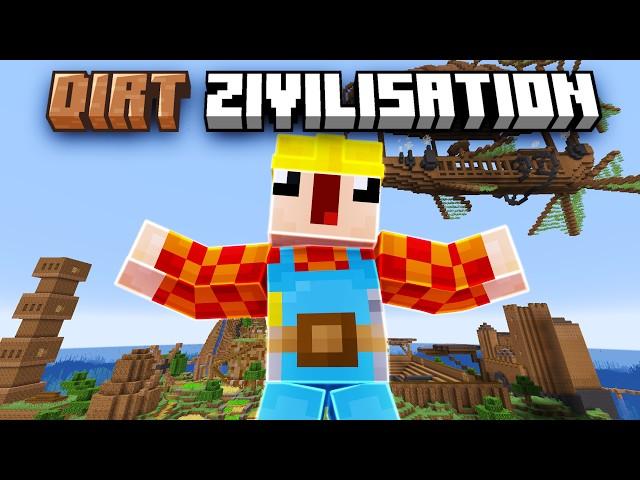 Ich baue eine Dirt-Zivilisation in Minecraft (+ Film)