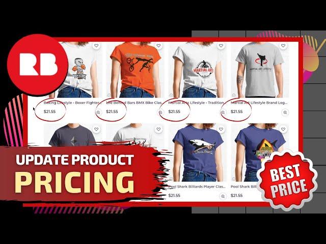 How To Change Redbubble Prices | Redbubble Product Pricing Tutorial