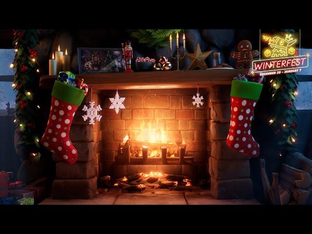 Fortnite Winterfest Yule Log