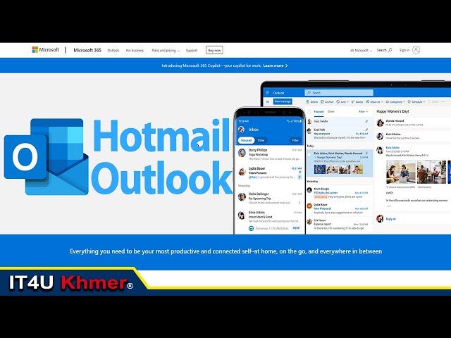 How to create Hotmail | របៀបបង្កើត Hotmail | IT4U Khmer