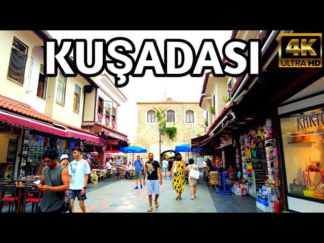 KUŞADASI CITY CENTER WALKING TOUR | 14 June 2024 | 4k UHD 60fps