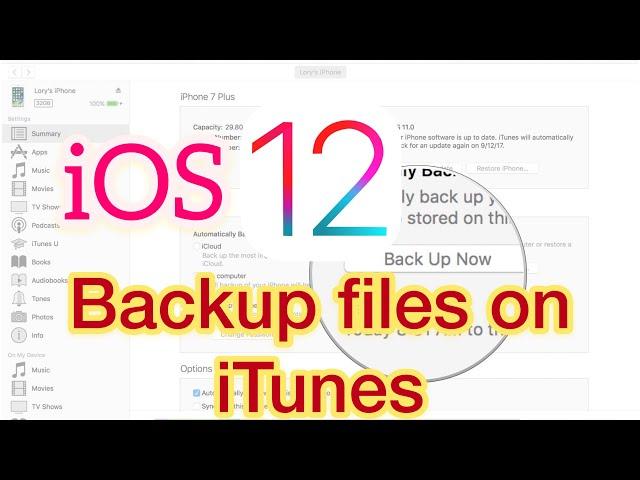 How to backup iPhone files on iTunes pc. Backup your iPhone files on pc. Harrower Team gaming. 2019