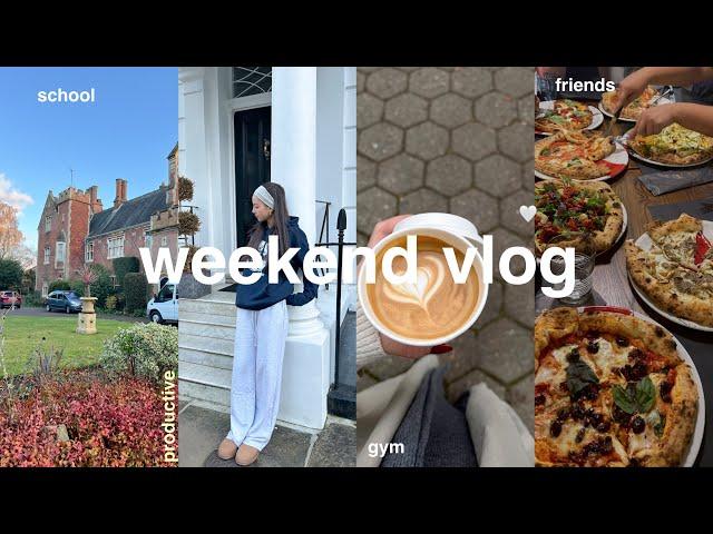 productive weekend in my life as a busy student| school vlog, sushi making, studying and friends