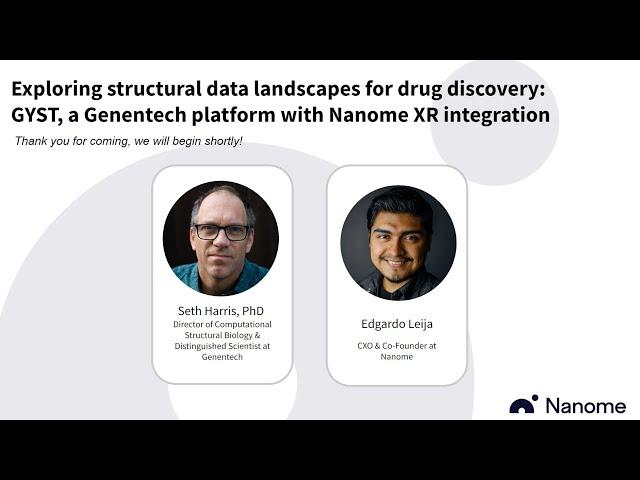 Webinar- Exploring structural data landscapes for drug discovery ( Genentech & GYST )