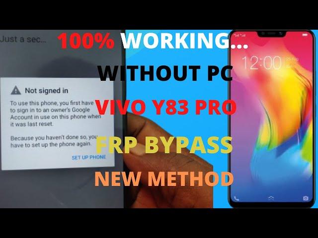 Vivo Y83,Y83Pro (1802)Frp Unlock Without Pc Bypass Google Account Lock 100% Working