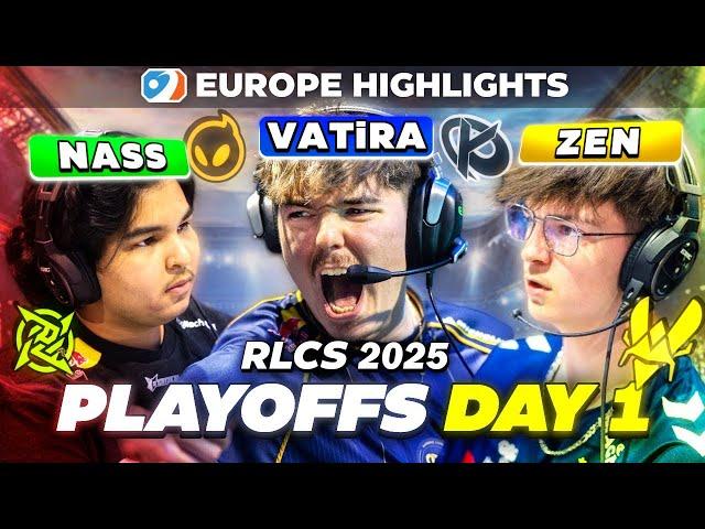 THE PLAYOFFS ARE HERE! | DAY 1 EUROPE HIGHLIGHTS | RLCS 2025 | Birmingham Major: Open 1