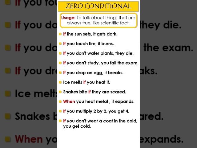 Zero Conditional #grammar