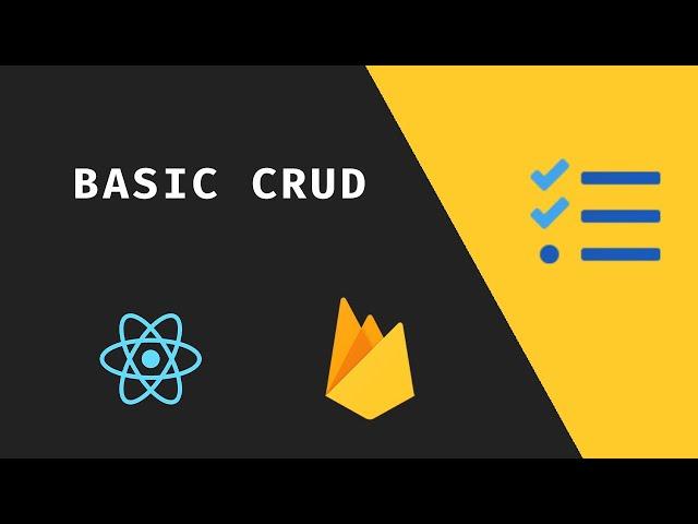 Crud operation with react and firebase realtime database.