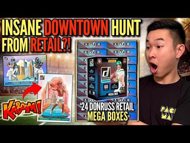 I opened TONS of 2024 Donruss Football Retail Mega Boxes for a MASSIVE DOWNTOWN HUNT (INSANE)! 