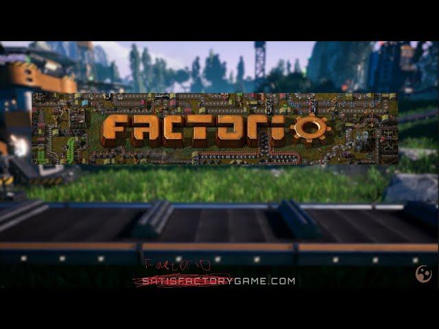 Satisfactory Trailer but in Factorio (Comparison)