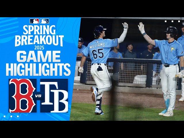 Red Sox vs. Rays Spring Breakout Game Highlights (3/13/25) | MLB Highlights