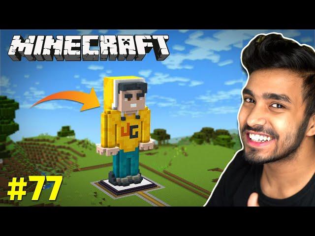 I BUILD MY OWN STATUE | MINECRAFT GAMEPLAY #77