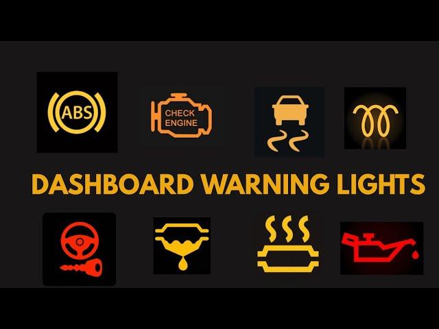 DASHBOARD WARNING LIGHTS! #checkengine #engine