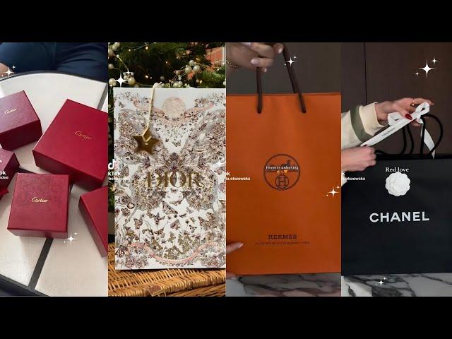 Random luxury unboxing haul/ TikTok compilation - Chanel, Dior, Hermes, LV, Prada, ....