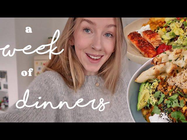 A WEEK OF DINNERS: Healthy & Realistic Meal Ideas | Rhiannon Ashlee Vlogs