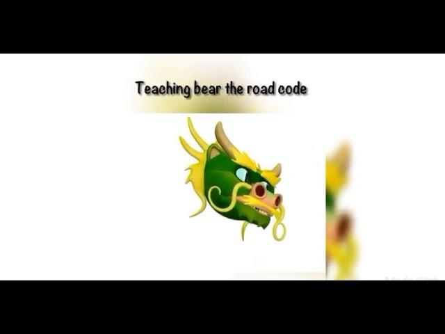 Dragon teach bear the road code