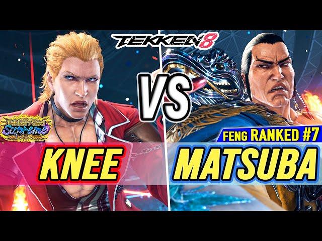 T8  Knee (Steve) vs Matsuba (#7 Ranked Feng)  Tekken 8 High Level Gameplay