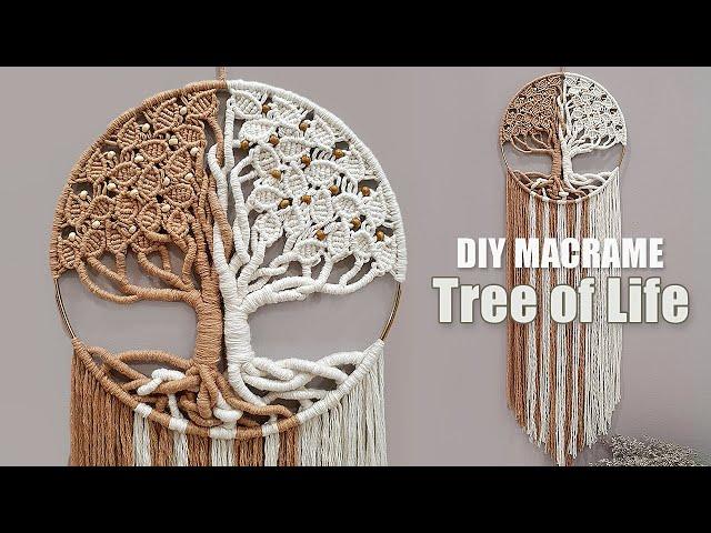 DIY Tutorial  𝗛𝗼𝘄 𝗧𝗼 𝗠𝗮𝗸𝗲 𝗠𝗮𝗰𝗿𝗮𝗺𝗲 𝗧𝗿𝗲𝗲 𝗼𝗳 𝗟𝗶𝗳𝗲 "Two Tone"  (Arbol de la Vida)