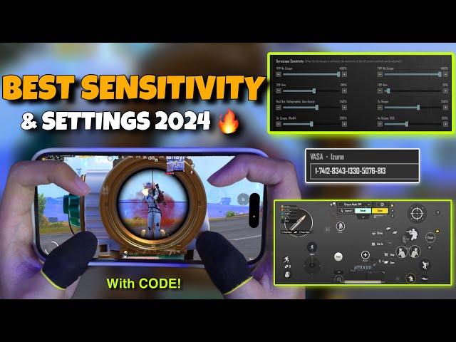 NEWBEST SENSITIVITY & SETTINGS 2024| 4 Finger Claw Gyroscope | PUBG MOBILE