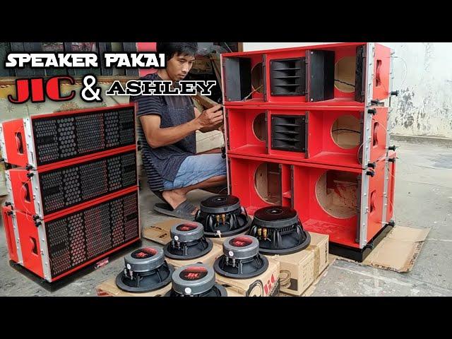 PROSES PEMASANGAN SPEAKER KE BOX LINE ARRAY 6 INCH PLUS CEK SOUND TIPIS TIPIS 