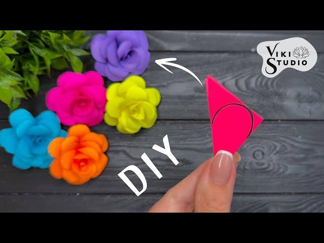 How to make 3D Paper Roses DIY Paper Craft Ideas Flowers