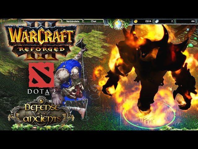 Warcraft 3 Reforged: DotA Allstars Map FIRST LOOK! Dota 2 Imported to WC III Reforged Beta