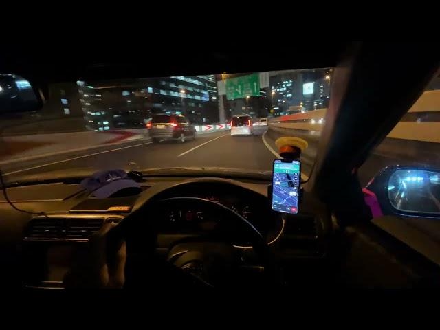 EK9 Tokyo Shutoko C1 loop night cruising