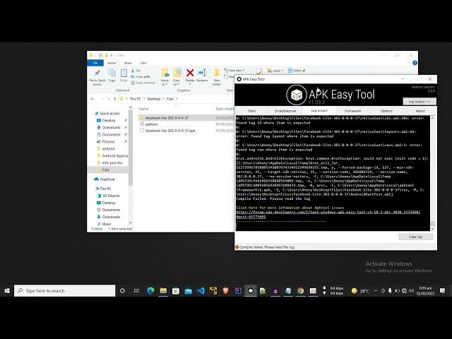 How to fix APK EASY TOOL compile failed error | Android SecInfo | 2022