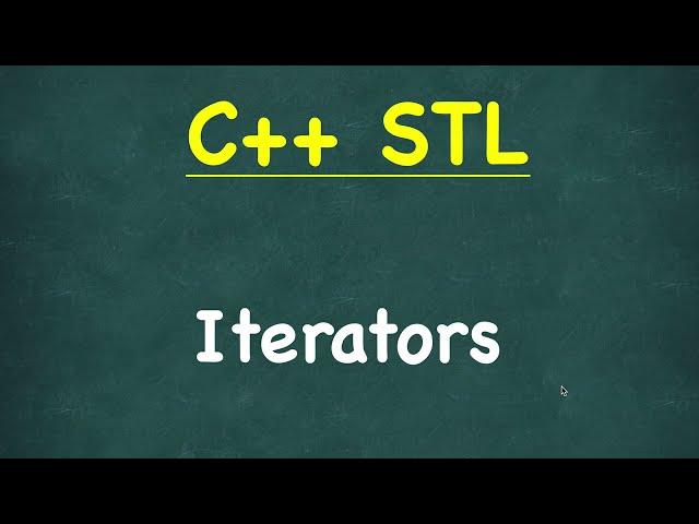 Iterators in C++ | C++ STL (Standard Template Library) | types of Iterators